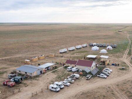Wiederansiedlungszentrum „Alibi“ in der kasachischen Steppe