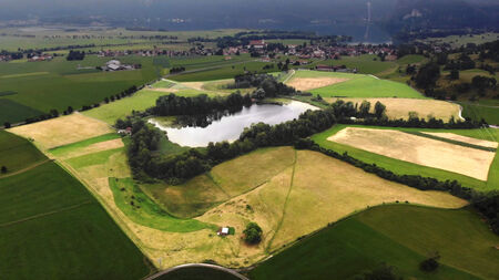 Drohnenaufnahme der Fläche des Karpfsee-Areals