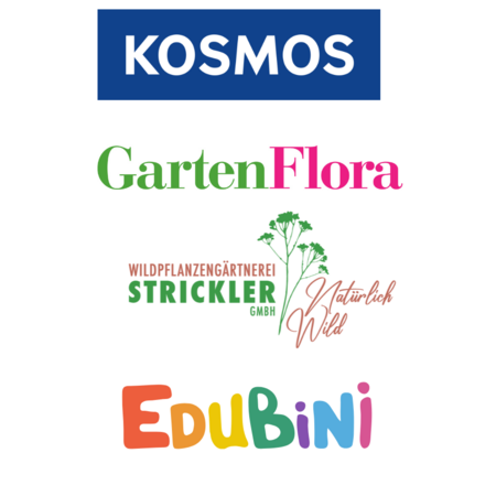 Logos der Preisstifter Gartentierwahl 2025